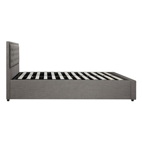 Grey Audrey Gas Lift Storage Bed Frame
