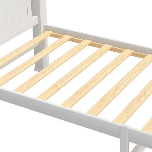 LivingFusion Clara Pine Wood Bed Frame | Temple & Webster