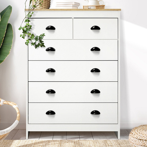 LivingFusion Beatrice 6 Drawer Chest | Temple & Webster