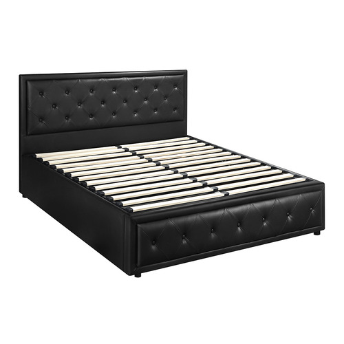 Black Audrey Gas Lift Storage Bed Frame