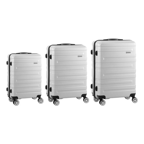LivingFusion 3 Piece Dryden Lightweight Suitcase Set Temple & ster