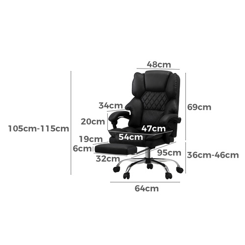 Kylian Executive Chair with Footrest