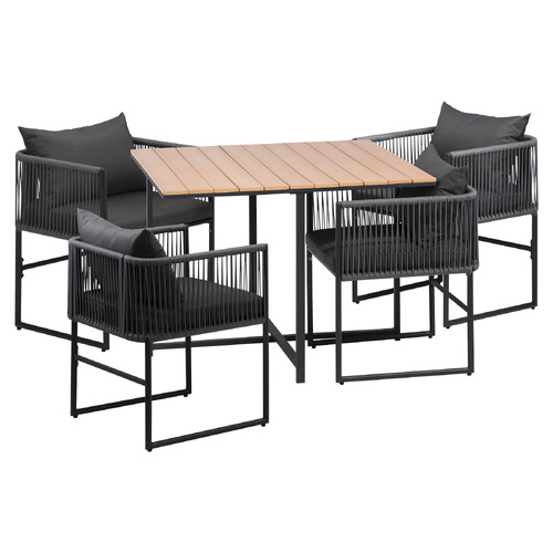 4 Seater Allegra Outdoor Dining Table & Chair Set