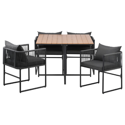 4 Seater Allegra Outdoor Dining Table & Chair Set