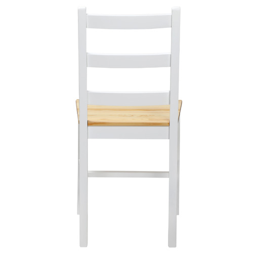 LivingFusion Abriana Pine Wood Dining Chairs | Temple & Webster