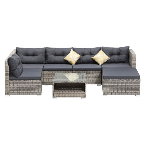 6 Seater Gould Outdoor Lounge & Coffee Table Set