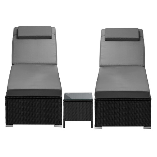 2 Seater Hilary Outdoor Sun Lounger with Table Set
