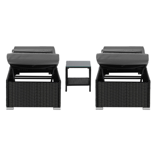 2 Seater Hilary Outdoor Sun Lounger with Table Set