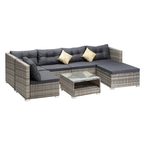 6 Seater Gould Outdoor Lounge & Coffee Table Set