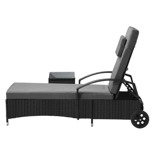 Brendel Outdoor Sun Lounger with Table Set