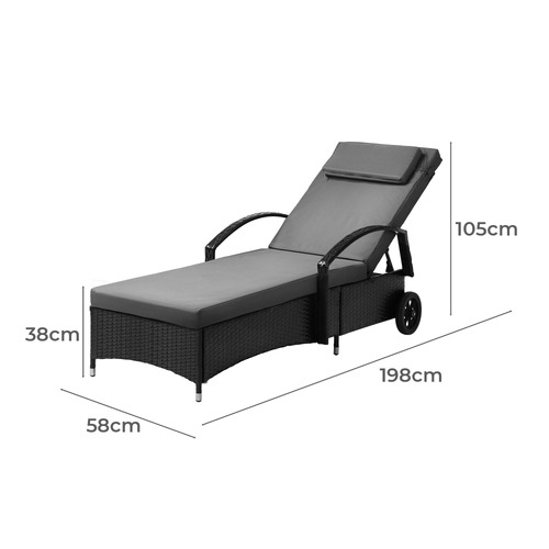 Brendel Outdoor Sun Lounger