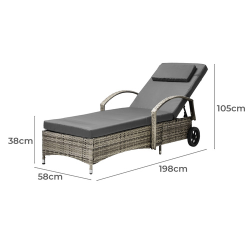 Brendel Outdoor Sun Lounger