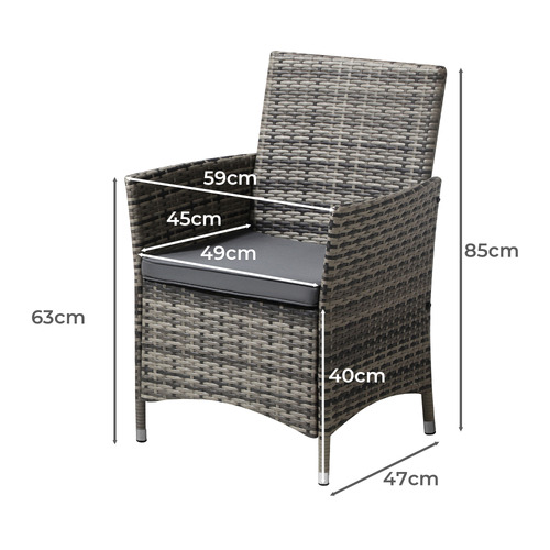 4 Seater Gould Outdoor Dining Table & Chair Set