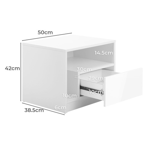 Bosley LED Bedside Table
