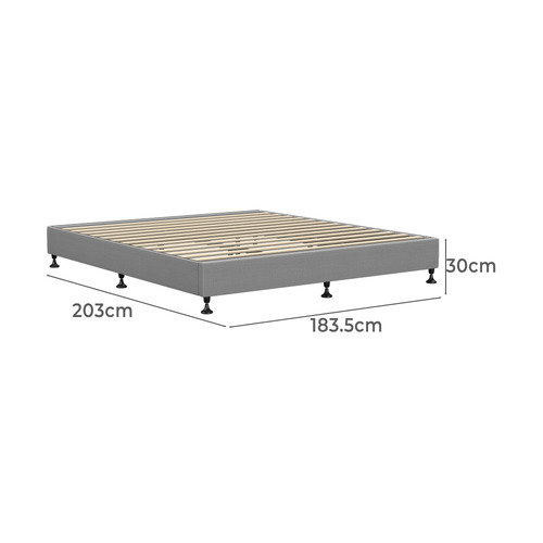 Grey Schubert Bed Base