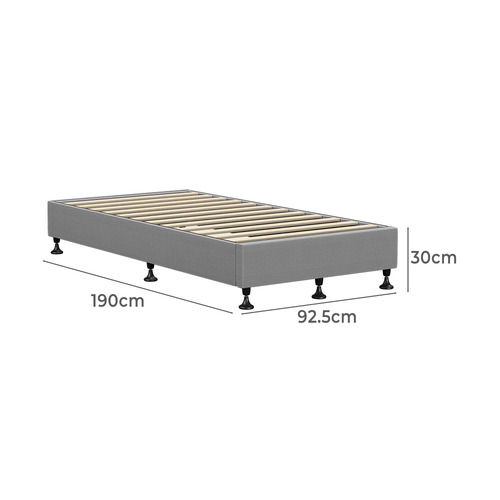 Grey Schubert Bed Base