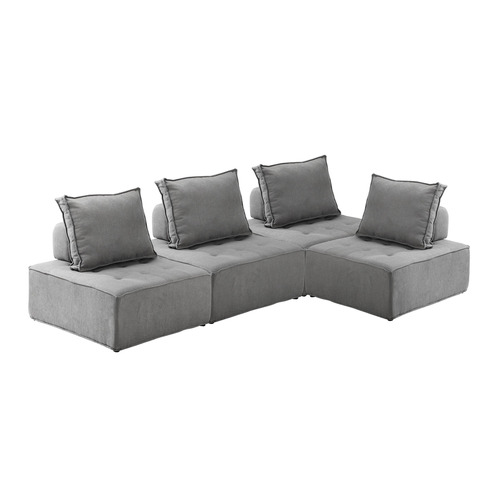 Elga Pine Wood Armless Lounge Chairs