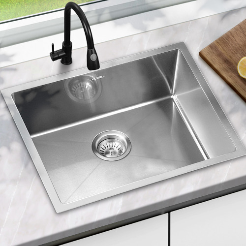 LivingFusion Parker Stainless Steel Kitchen Sink | Temple & Webster