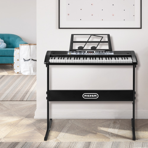 Mazam Kids' 61 Keys Electronic Keyboard with Stand
