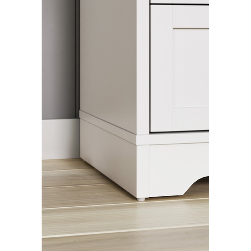 White Aurora 7 Drawer Chest