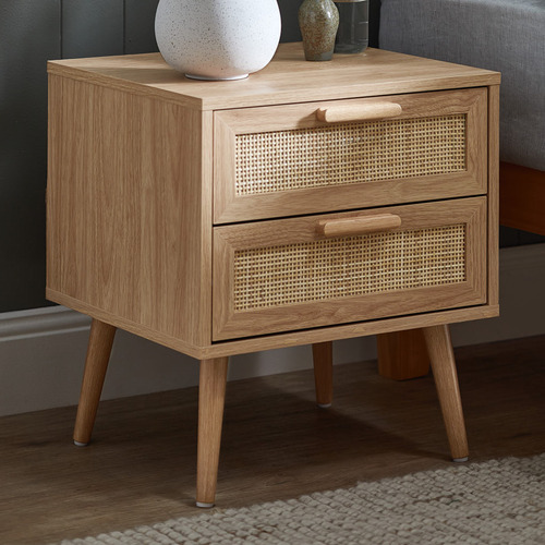 Holly 2 Drawer Bedside Table
