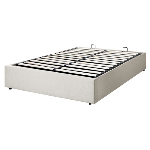 Beige Aldan Gas Lift Storage Bed Base