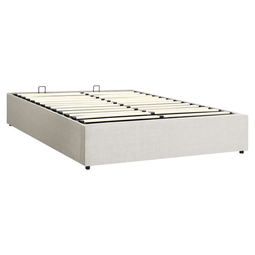 Beige Aldan Gas Lift Storage Bed Base