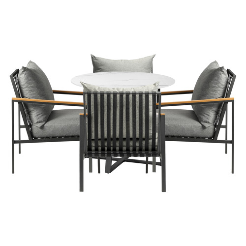 4 Seater Vinnie Outdoor Dining Table & Armchair Set