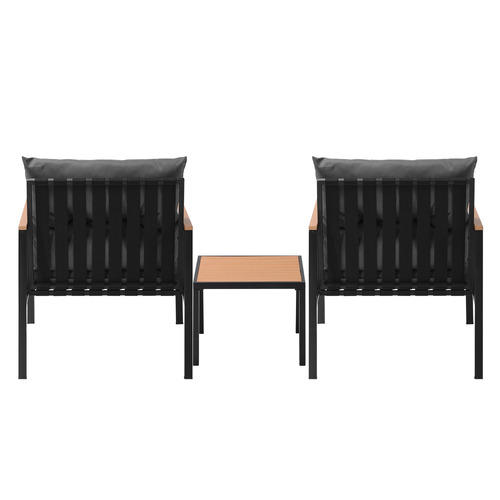 2 Seater Ivonne Outdoor Armchair & Side Table Set