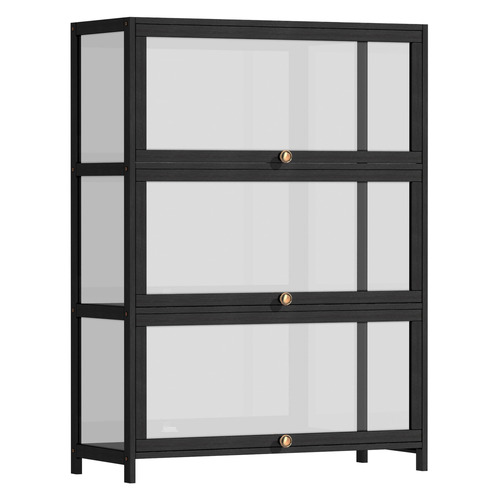 LivingFusion Etienne 3 Tier Display Cabinet | Temple & Webster