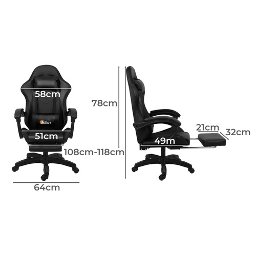 Aldan 8 Point Massage Gaming Chair
