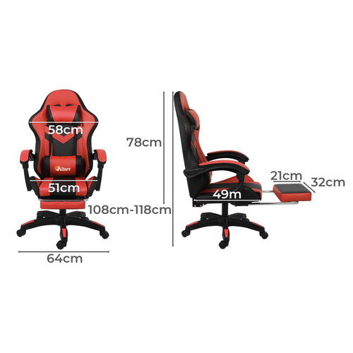 Aldan 8 Point Massage Gaming Chair