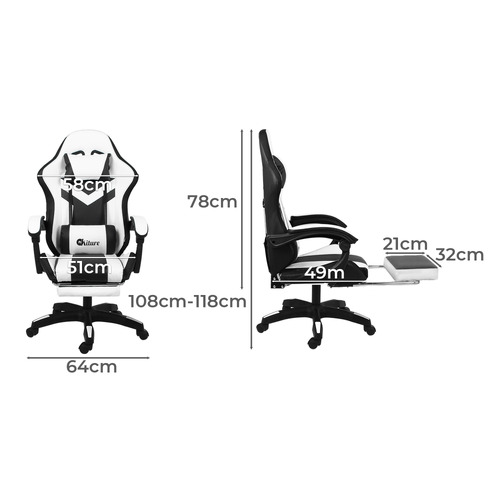 Aldan 8 Point Massage Gaming Chair
