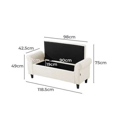 Malcolm Storage Ottoman Bench