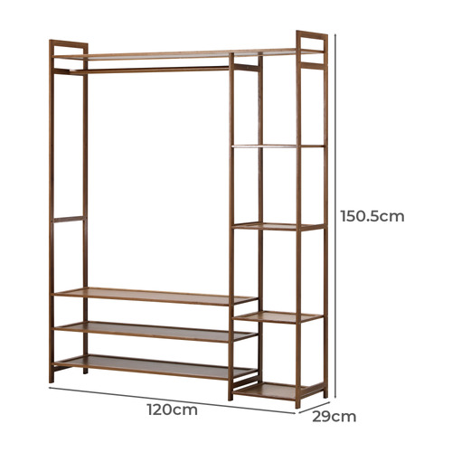 120cm Nour Bamboo Clothing Rack