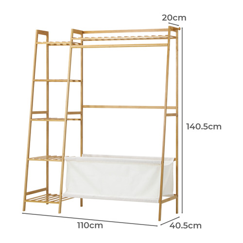 Devyn Bamboo Clothing Rack