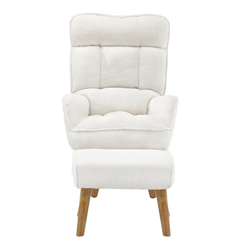 2 Piece Bonny Sherpa Armchair & Ottoman Set