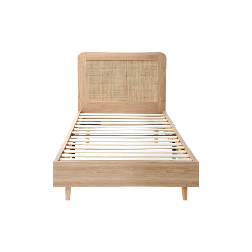 LivingFusion Dahlia Rubberwood Bed Frame Temple & Webster