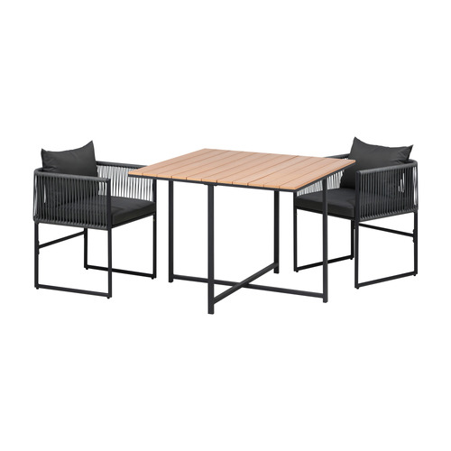 2 Seater Allegra Outdoor Dining Table & Chair Set
