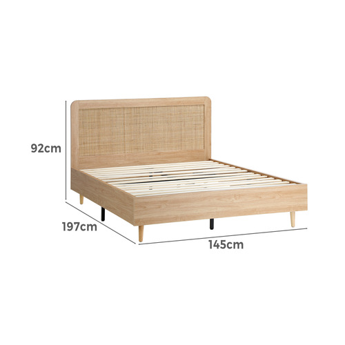 Bogdan Rubberwood Bed Frame