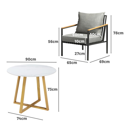 4 Seater Laconi Outdoor Dining Set