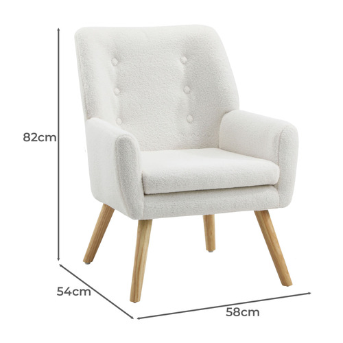 Aviya Fuax Sherpa Armchair