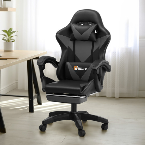 Brooks PU Leather Gaming Chair with Footrest