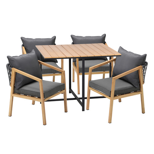 4 Seater Leonov Outdoor Dining Table & Chair Set