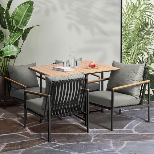 4 Seater Melvill Outdoor Dining Table & Chair Set