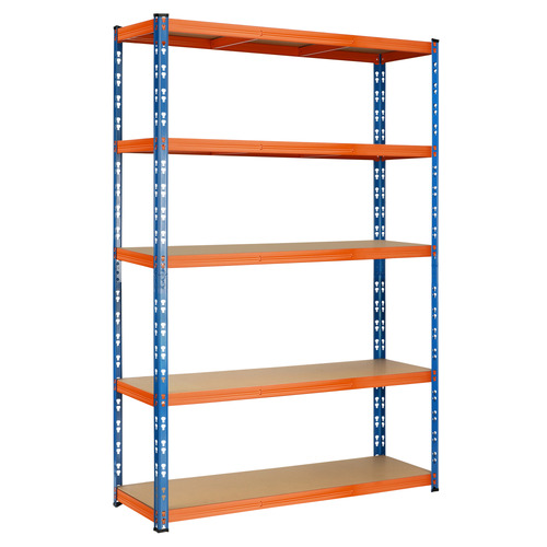 LivingFusion Orange Jemison Steel Shelving Units | Temple & Webster