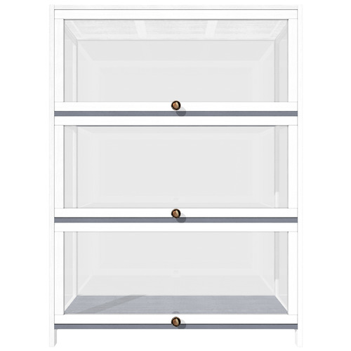 White 3 Door Lennon Display Cabinet