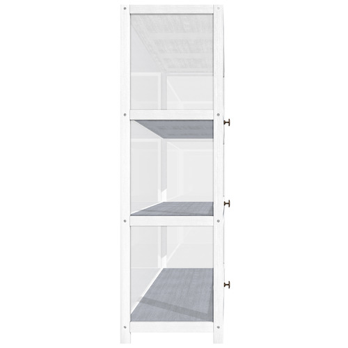 White 3 Door Lennon Display Cabinet