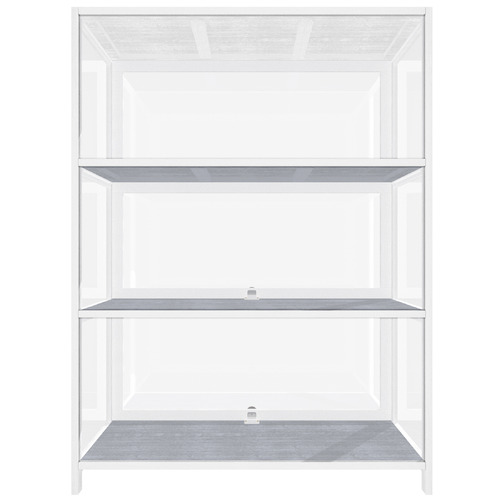 White 3 Door Lennon Display Cabinet