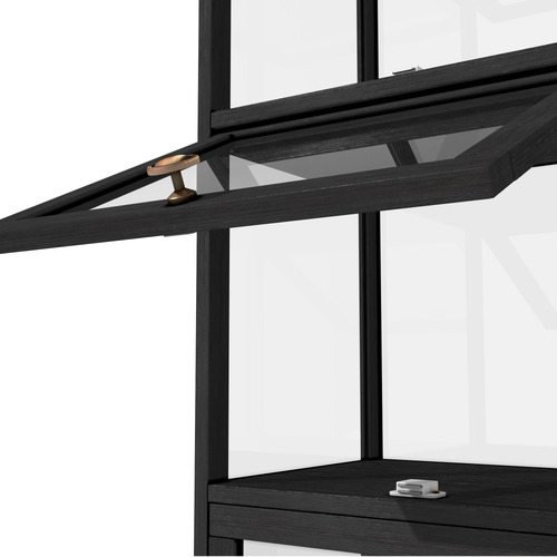 Black 5 Door Lennon Display Cabinet